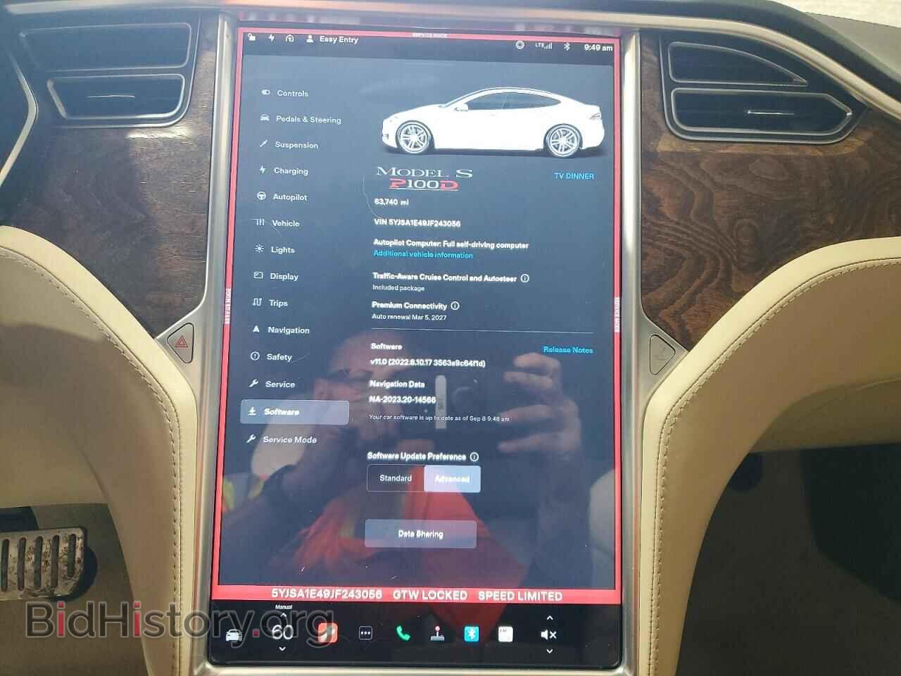 2018 TESLA MODEL S - VIN: 5YJSA1E49JF243056 - Photo 9