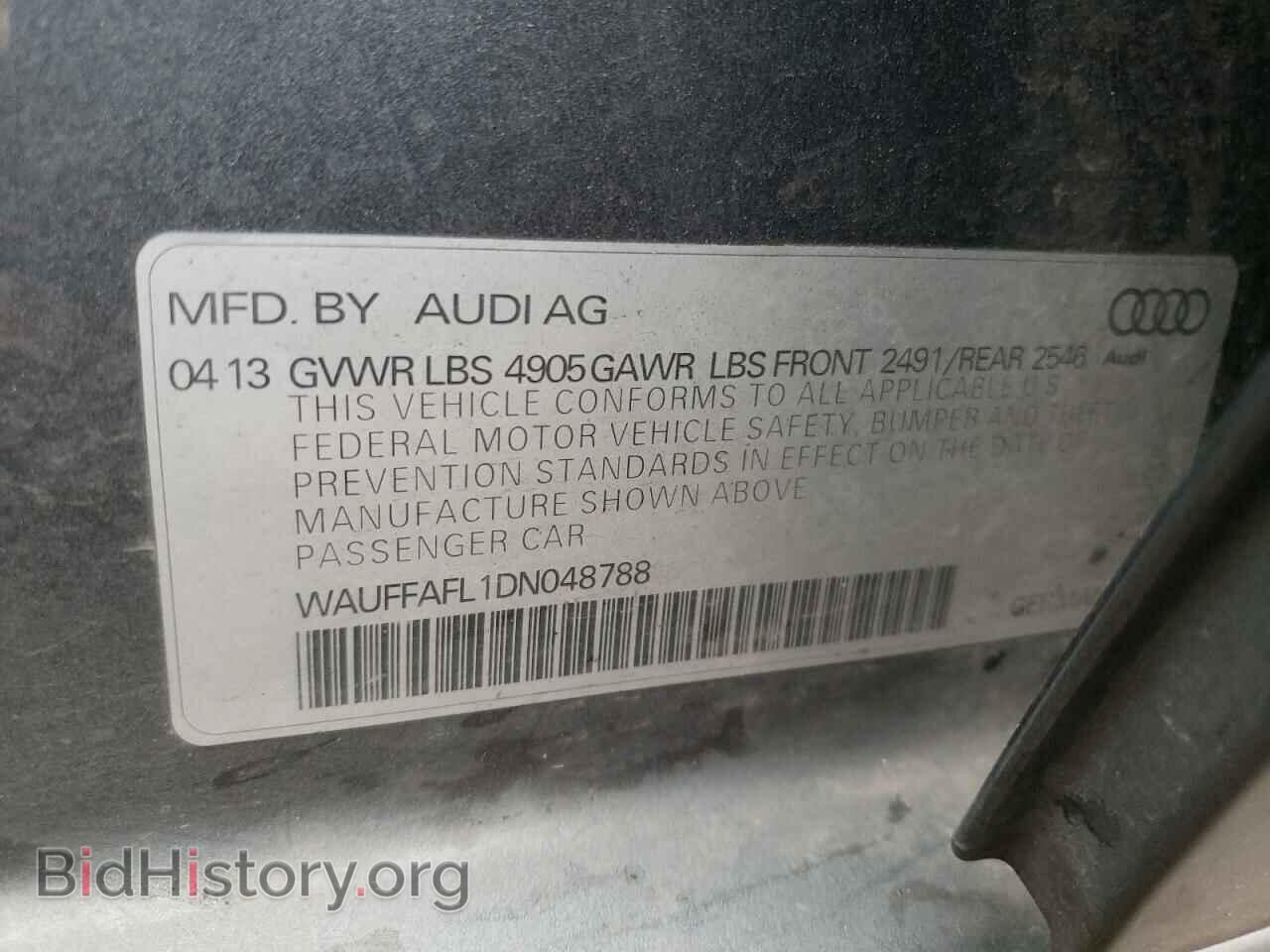 2013 AUDI A4 - VIN: WAUFFAFL1DN048788 - Фото 10
