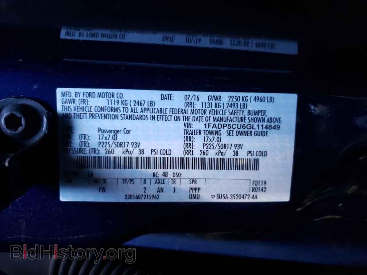 2016 FORD CMAX - VIN: 1FADP5CU6GL114849 - Фото 10
