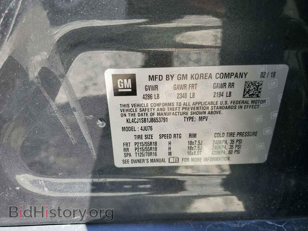 2018 BUICK ENCORE - VIN: KL4CJ1SB1JB653791 - Photo 13