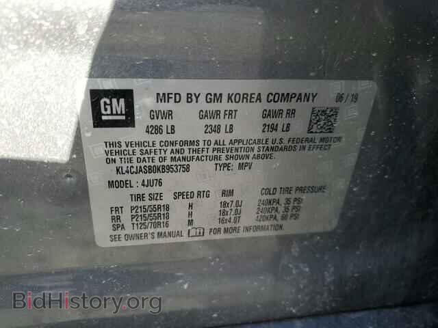 2019 BUICK ENCORE - VIN: KL4CJASB0KB953758 - Фото 12