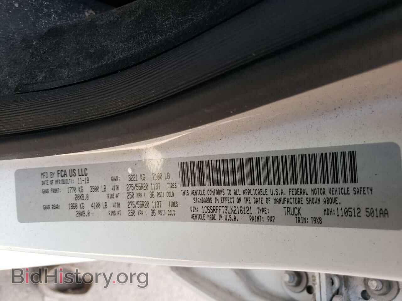 2020 RAM 1500 - VIN: 1C6SRFFT3LN216121 - Фото 10