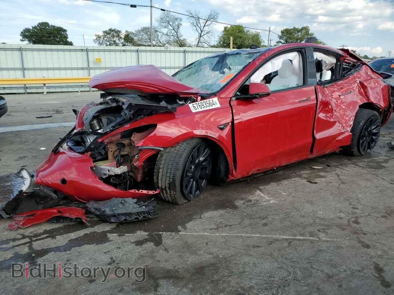 Фотография 7SAYGAEE2PF808115 - TESLA MODEL Y 2023