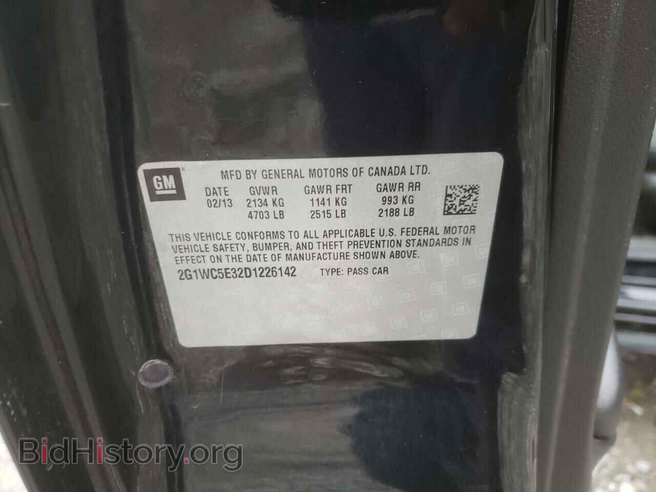 2013 CHEVROLET IMPALA - VIN: 2G1WC5E32D1226142 - Фото 10