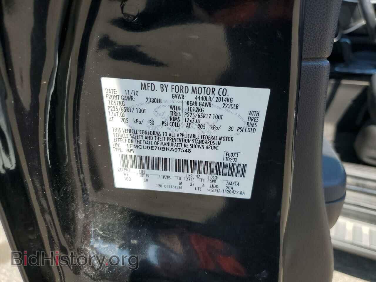 2011 FORD ESCAPE - VIN: 1FMCU0E70BKA97548 - Фото 13