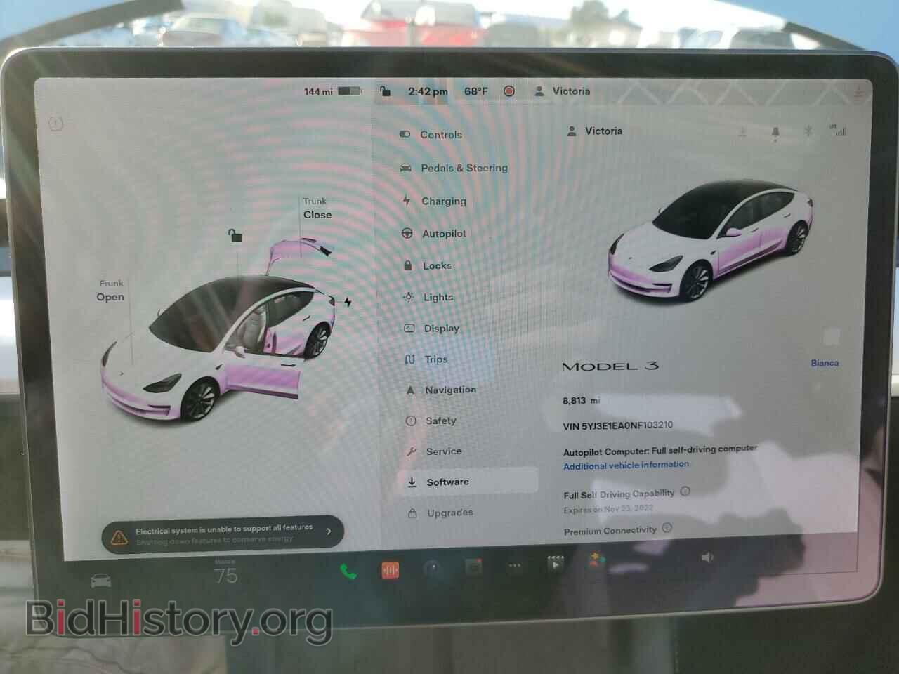 2022 TESLA MODEL 3 - VIN: 5YJ3E1EA0NF103210 - Photo 9