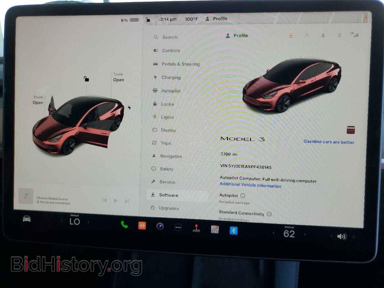 2023 TESLA MODEL 3 - VIN: 5YJ3E1EAXPF436145 - Фото 9