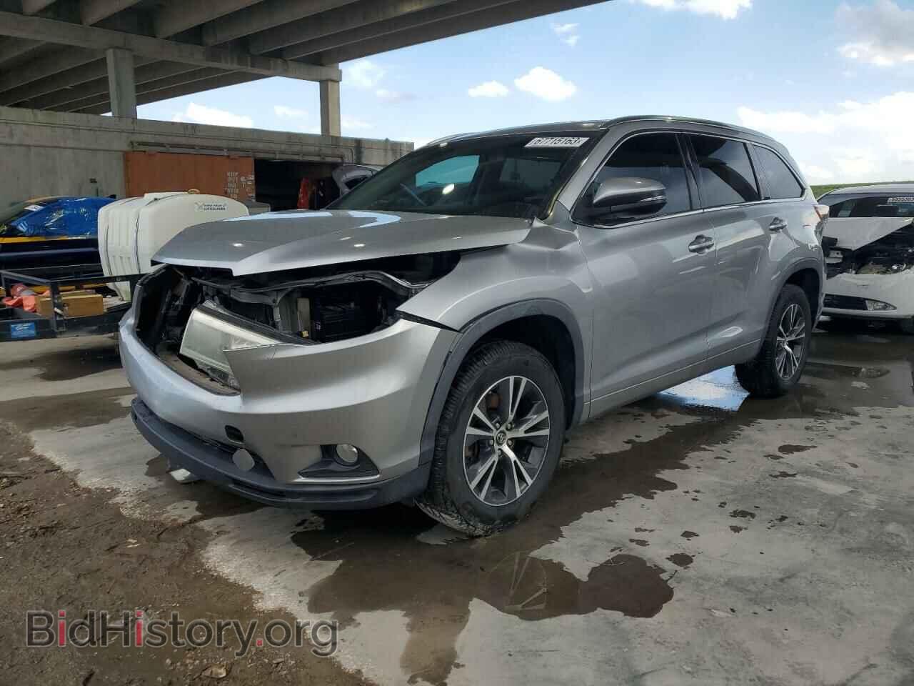 Photo 5TDKKRFH1GS161758 - TOYOTA HIGHLANDER 2016