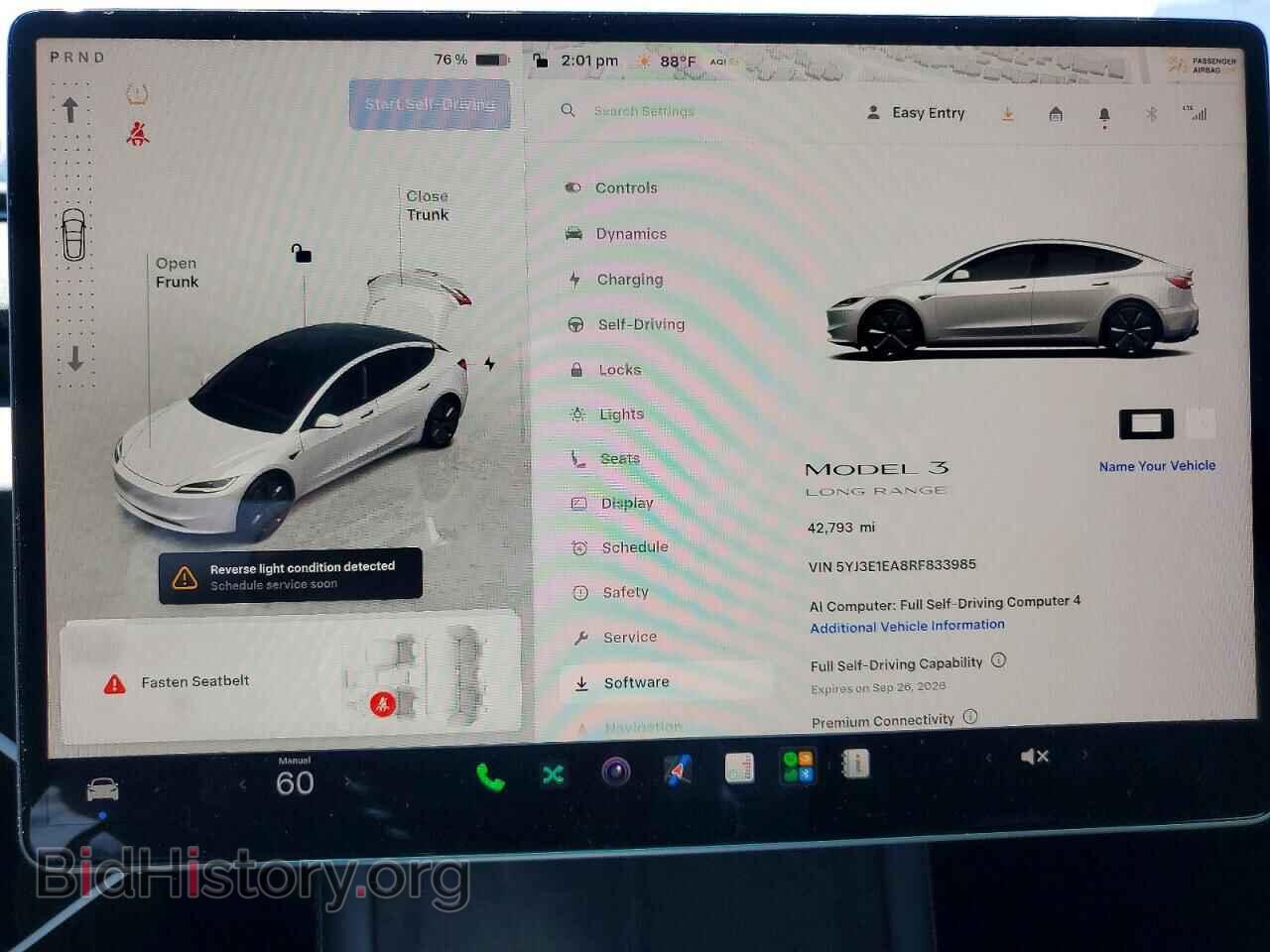 2024 TESLA MODEL 3 - VIN: 5YJ3E1EA8RF833985 - Фото 9