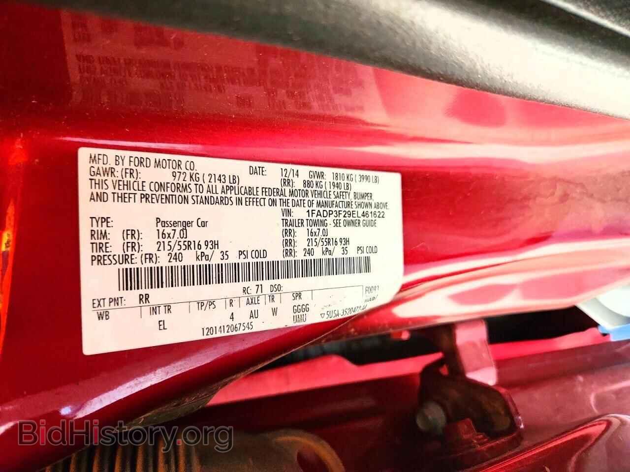 2014 FORD FOCUS - VIN: 1FADP3F29EL461622 - Photo 12