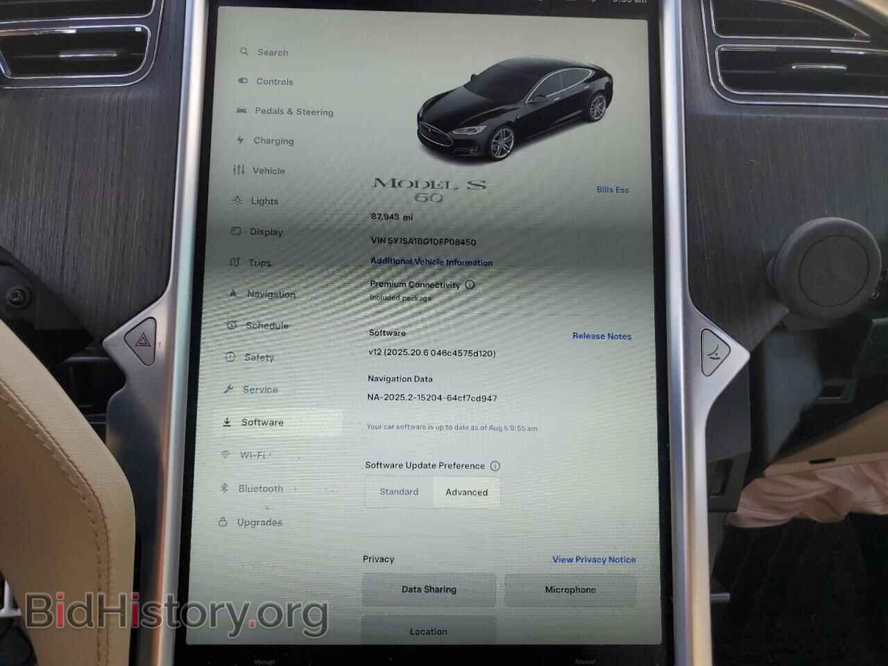 2013 TESLA MODEL S - VIN: 5YJSA1BG1DFP08450 - Фото 9
