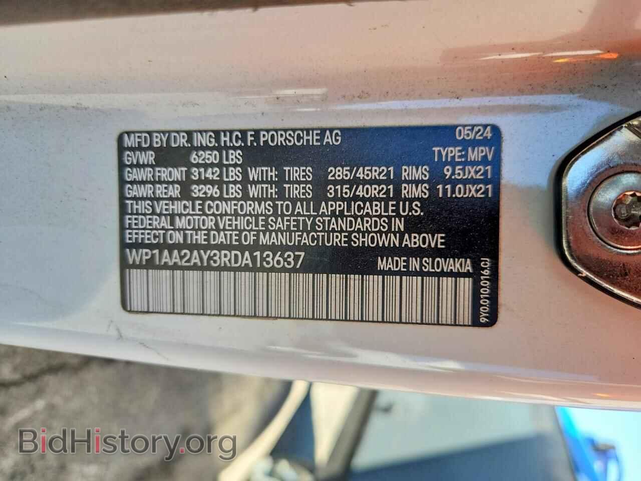 2024 PORSCHE CAYENNE - VIN: WP1AA2AY3RDA13637 - Photo 13