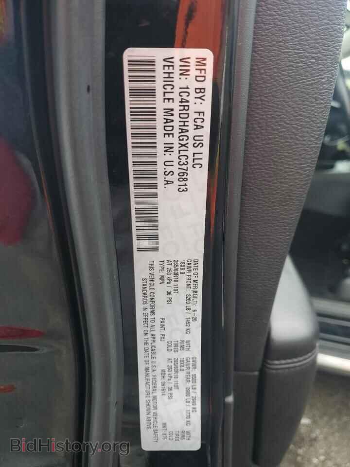 2020 DODGE DURANGO - VIN: 1C4RDHAGXLC376813 - Фото 13