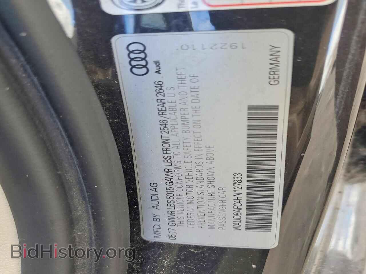2017 AUDI A6 - VIN: WAUD8AFC4HN127833 - Фото 12