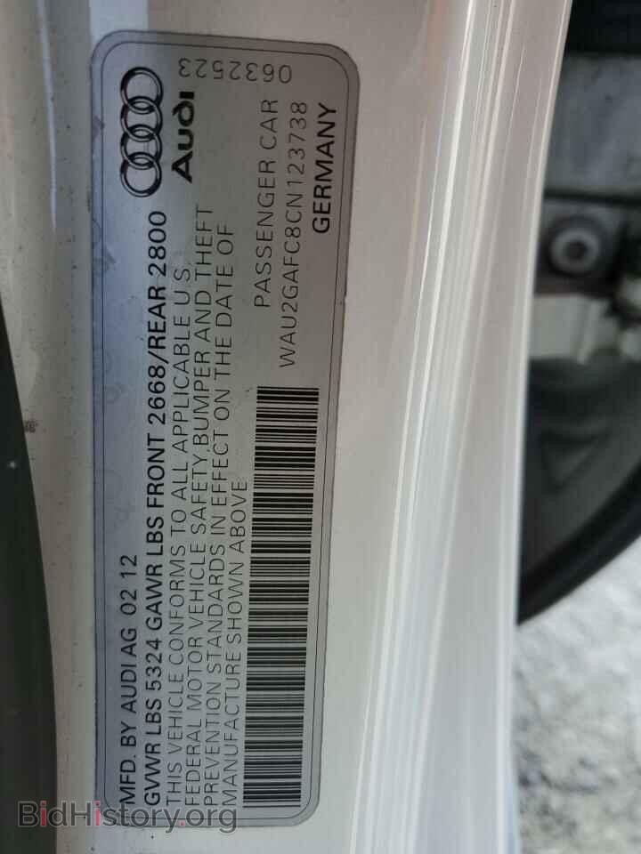 2012 AUDI A7 - VIN: WAU2GAFC8CN123738 - Photo 12