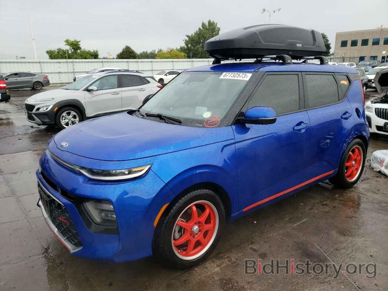 Report KNDJ53AF4L7010505 KIA SOUL 2020 BLUE GAS - price and damage history