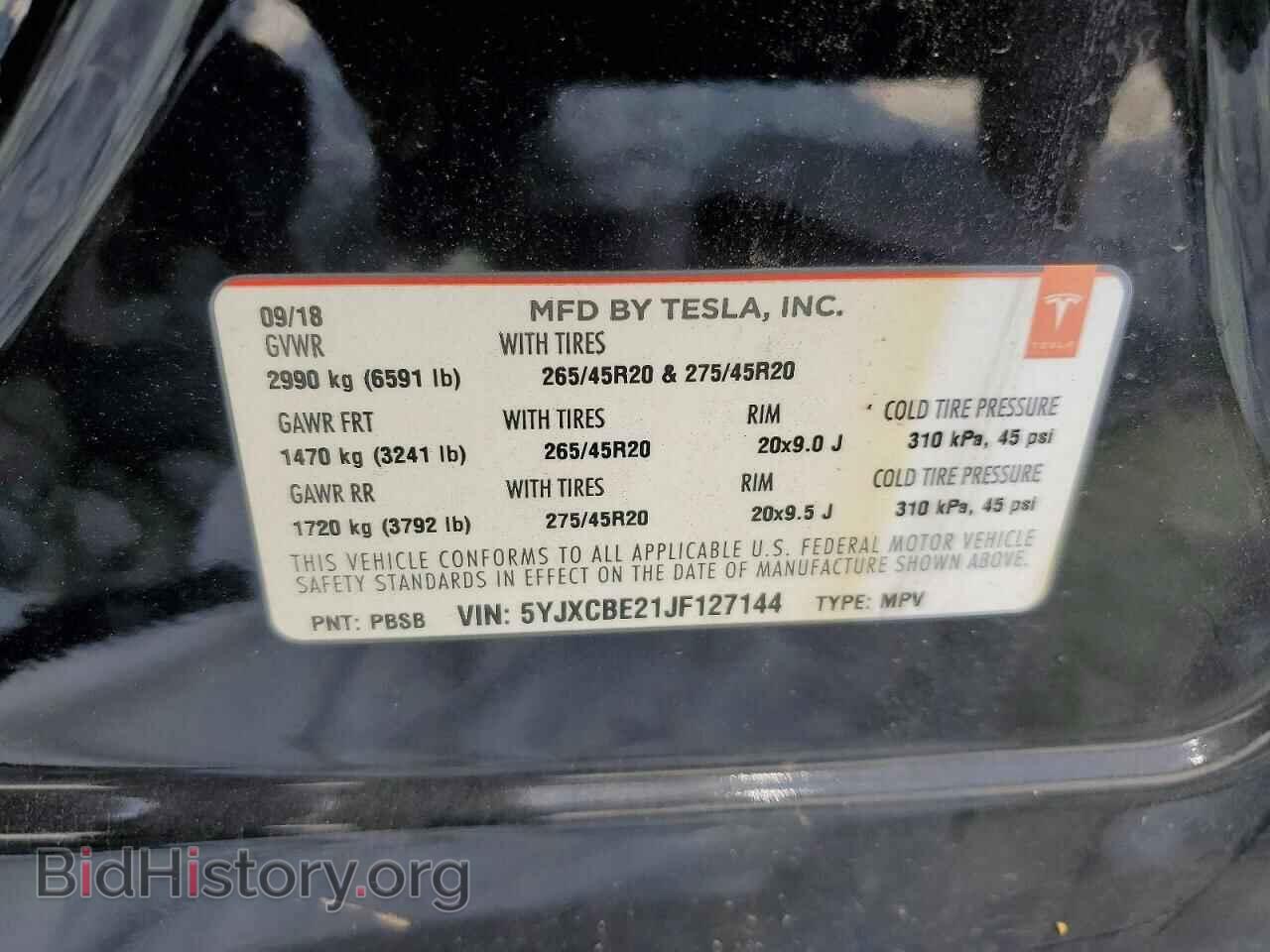 2018 TESLA MODEL X - VIN: 5YJXCBE21JF127144 - Photo 13