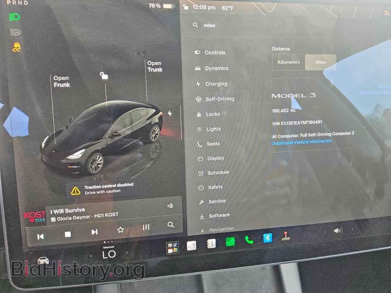 2022 TESLA MODEL 3 - VIN: 5YJ3E1EA7NF190491 - Фото 9