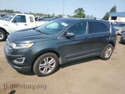 2015 Ford EDGE SEL, сине-зеленый — VIN 2FMTK3J93FBC17003, Copart