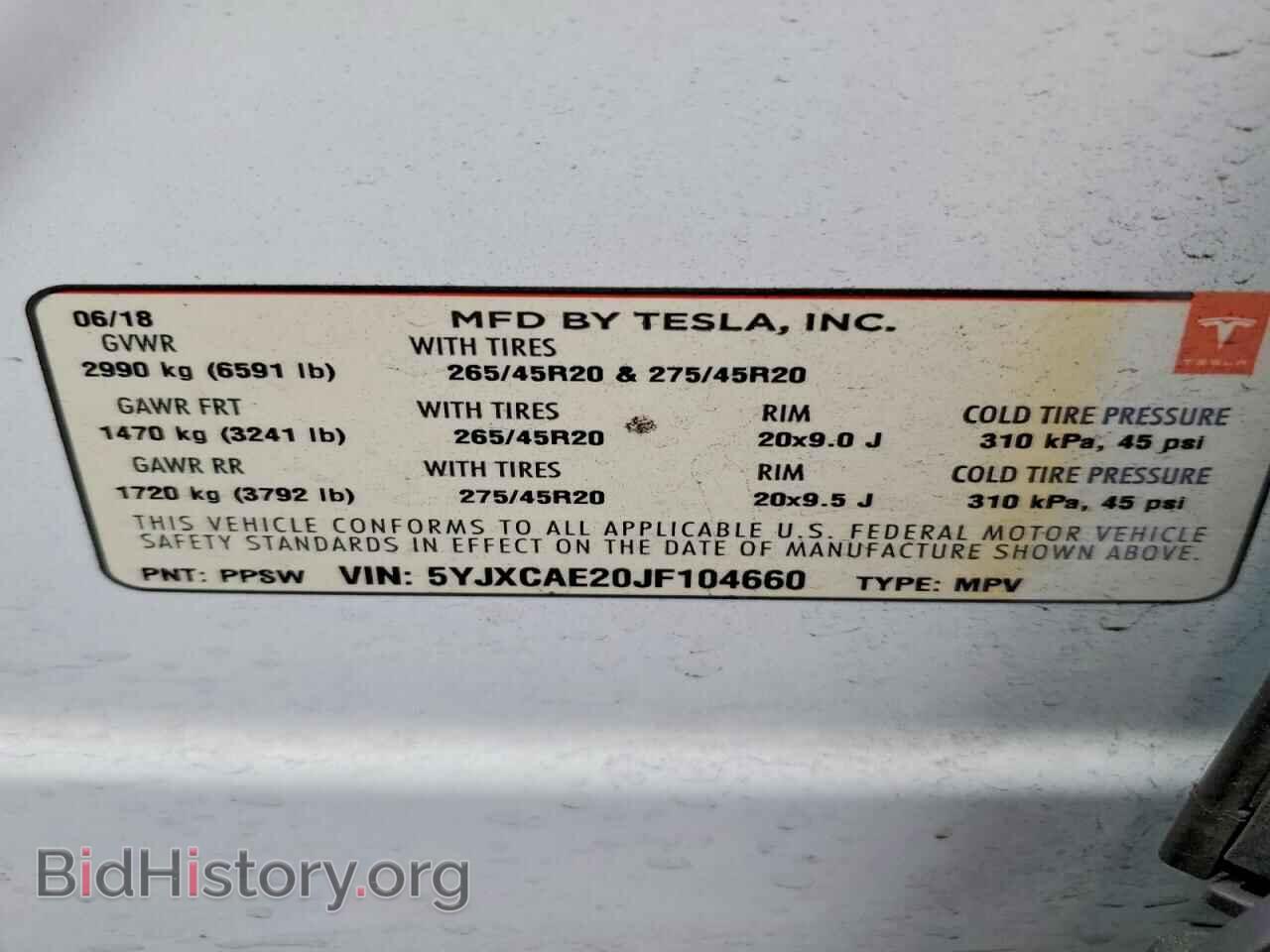 2018 TESLA MODEL X - VIN: 5YJXCAE20JF104660 - Photo 13