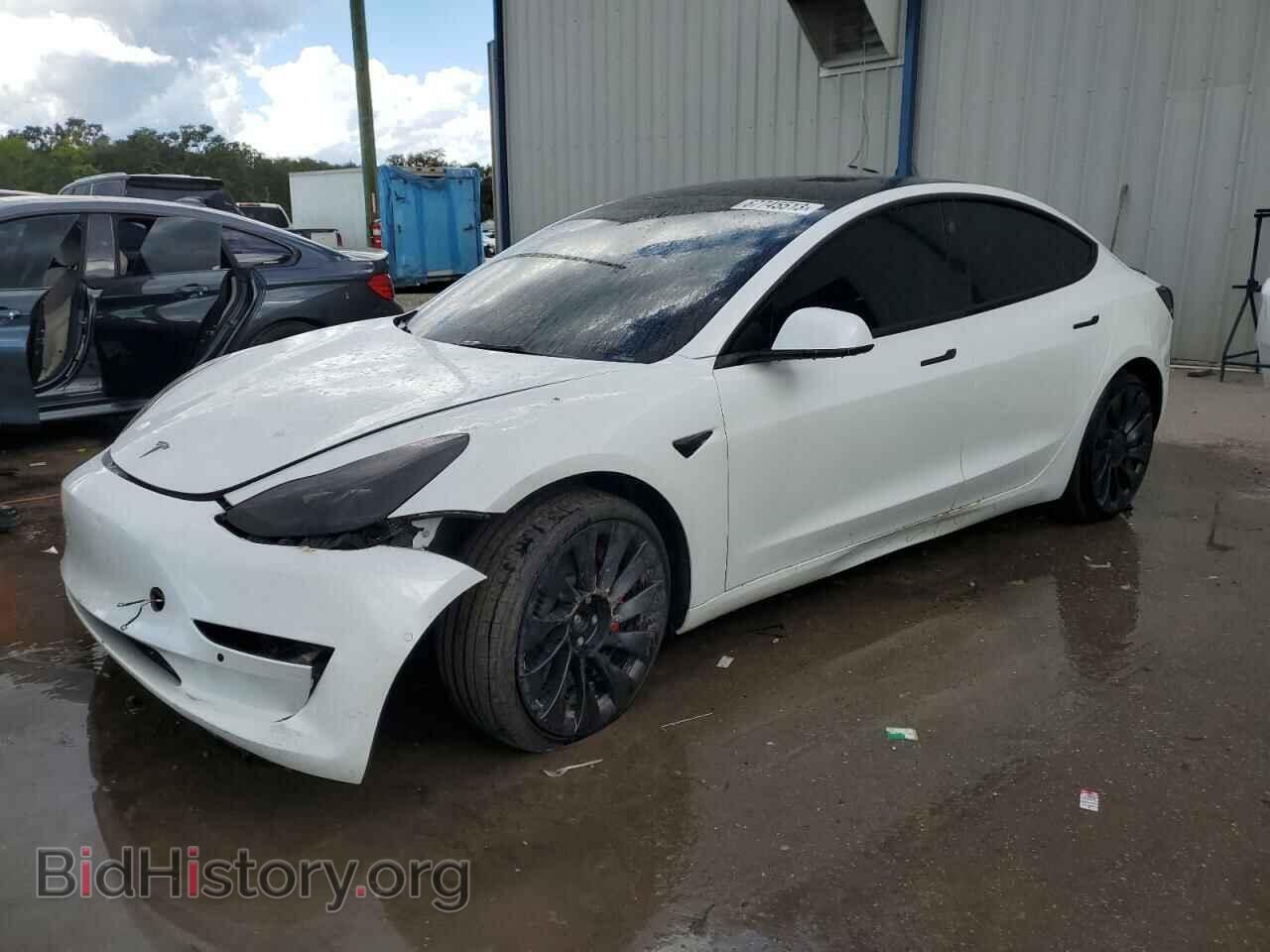 Photo 5YJ3E1EC8NF170901 - TESLA MODEL 3 2022