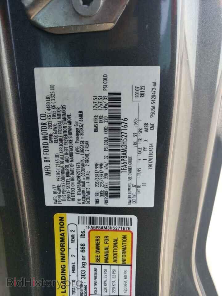 2017 FORD ALL Models - VIN: 1FA6P8AM3H5271676 - Photo 12