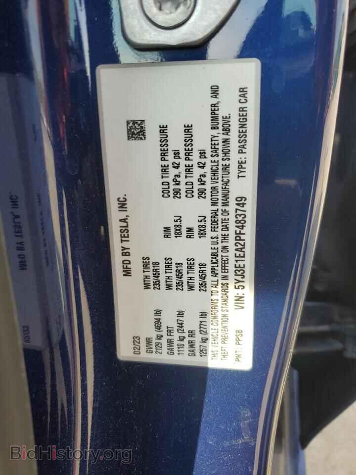 2023 TESLA MODEL 3 - VIN: 5YJ3E1EA2PF483749 - Photo 13