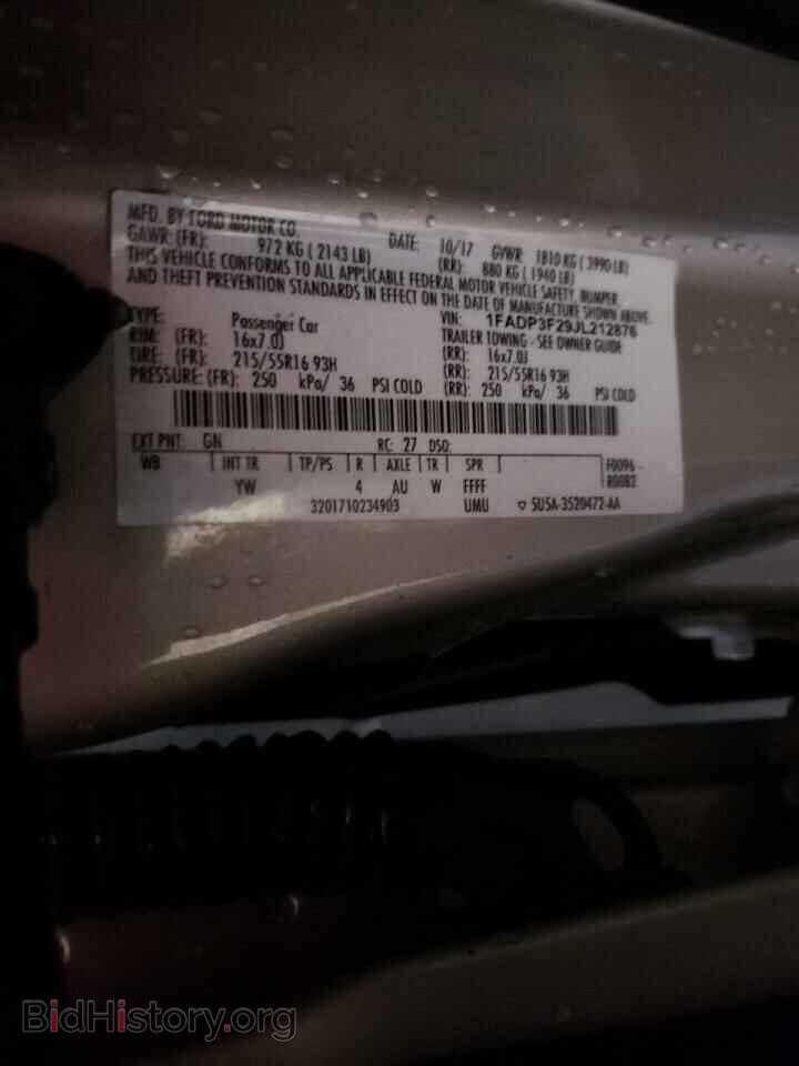 2018 FORD FOCUS - VIN: 1FADP3F29JL212876 - Фото 12