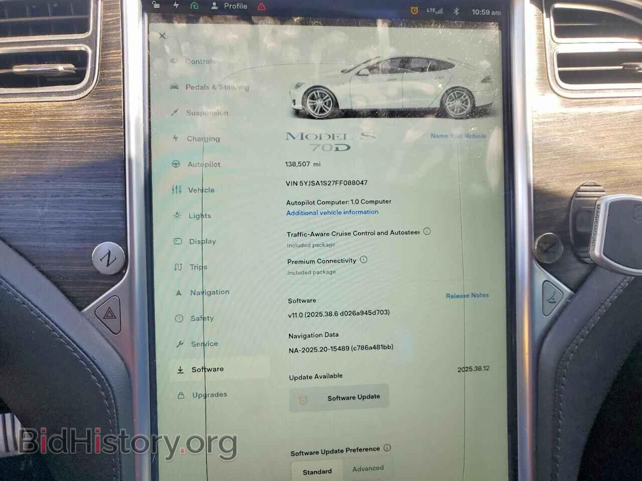 2015 TESLA MODEL S - VIN: 5YJSA1S27FF088047 - Photo 9