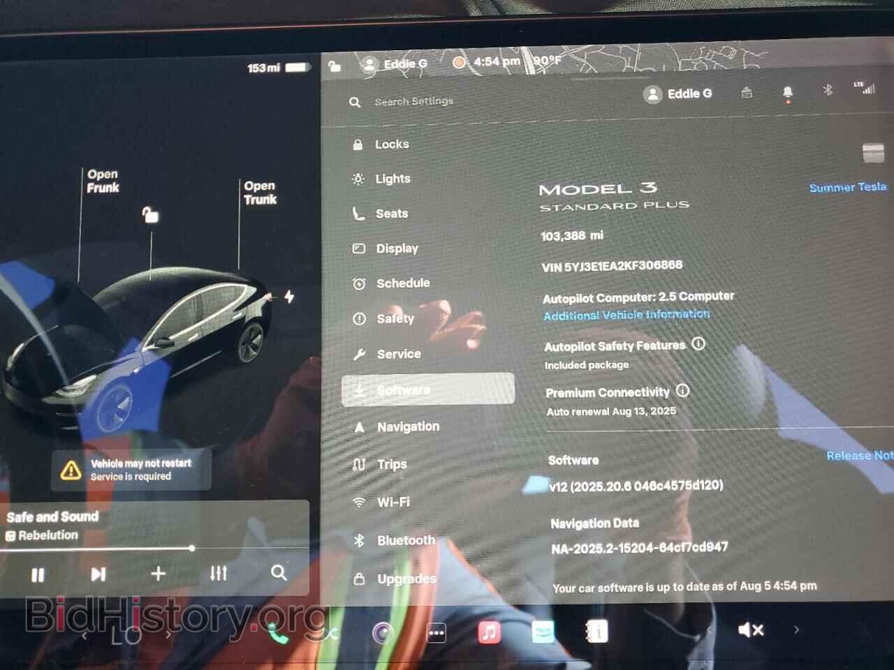 2019 TESLA MODEL 3 - VIN: 5YJ3E1EA2KF306868 - Фото 9