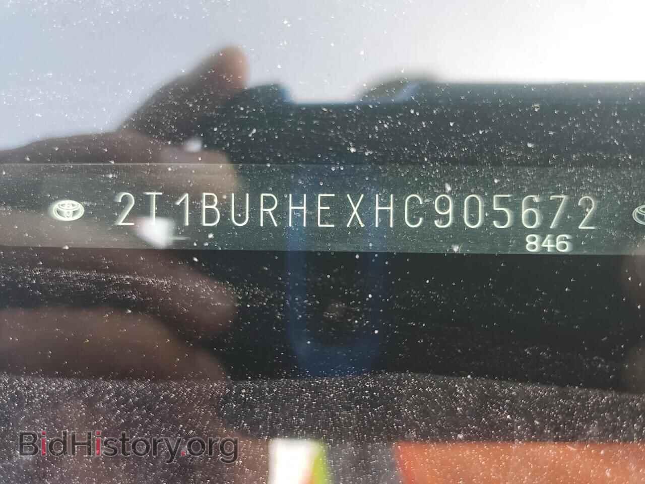 2017 TOYOTA COROLLA - VIN: 2T1BURHEXHC905672 - Фото 13