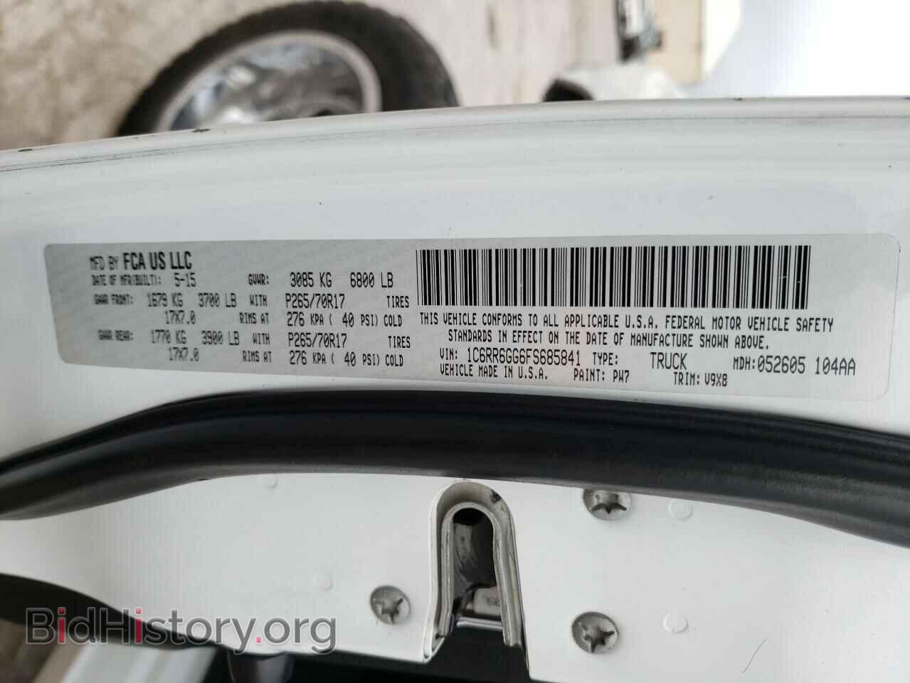 2015 RAM 1500 - VIN: 1C6RR6GG6FS685841 - Фото 10