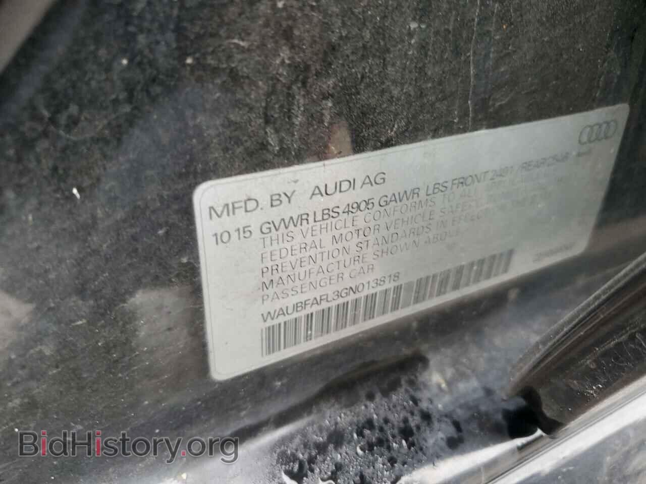 2016 AUDI A4 - VIN: WAUBFAFL3GN013818 - Фото 12