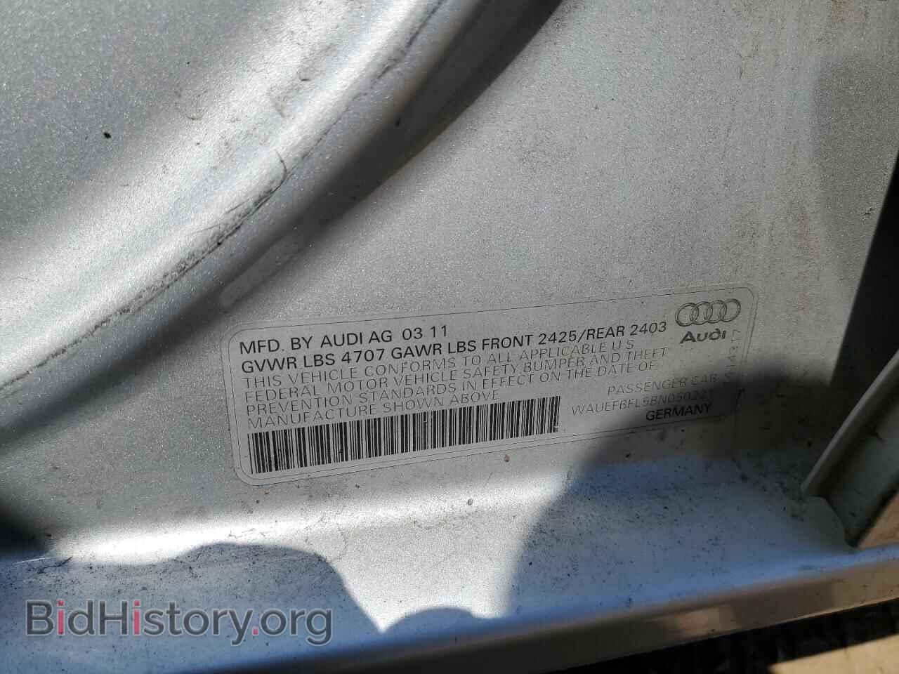 2011 AUDI A4 - VIN: WAUEFBFL5BN050221 - Photo 12