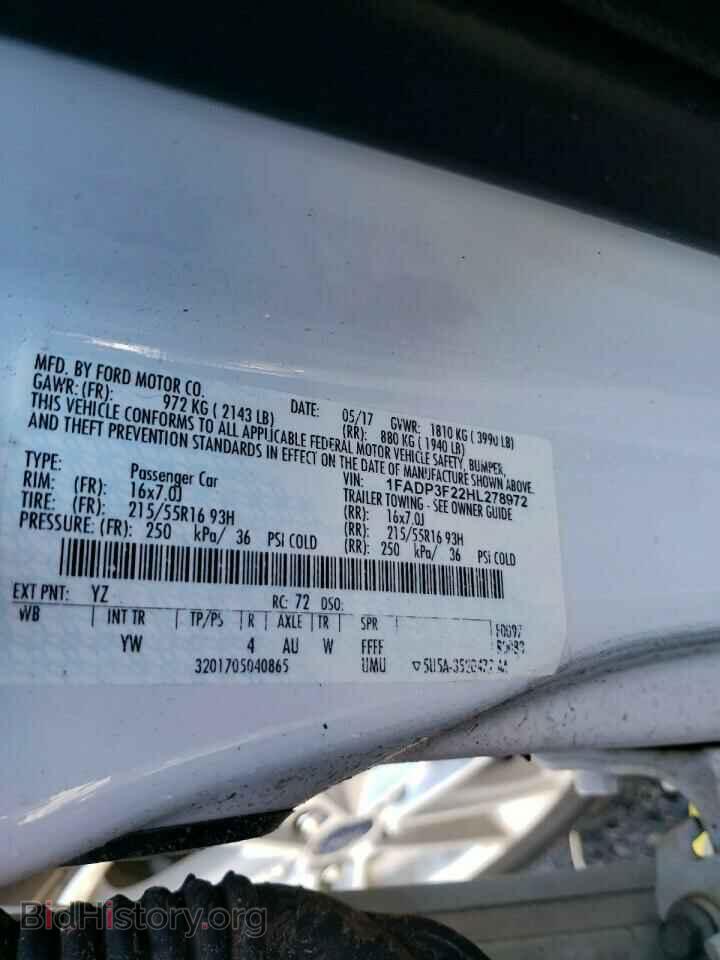 2017 FORD FOCUS - VIN: 1FADP3F22HL278972 - Photo 12
