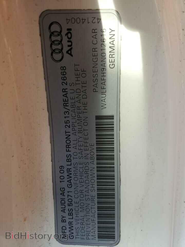 2010 AUDI A5 - VIN: WAULFAFH9AN012616 - Фото 12