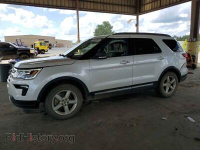 2019 Ford EXPLORER XLT, white — VIN 1FM5K7D80KGA57779, Copart