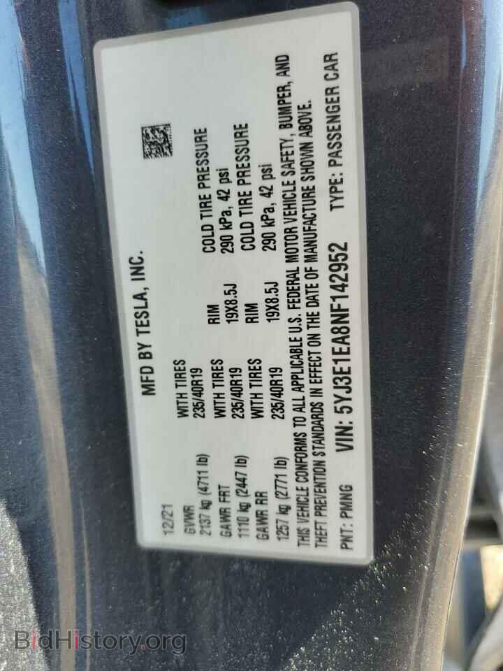 2022 TESLA MODEL 3 - VIN: 5YJ3E1EA8NF142952 - Photo 12