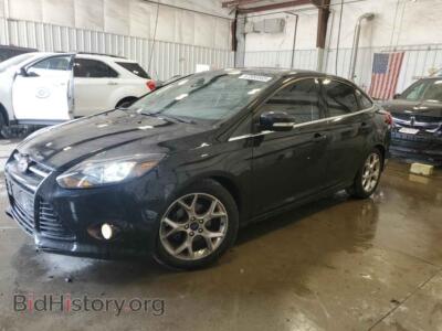 2014 Ford FOCUS Titanium, черный — VIN 1FADP3J24EL338480, Copart