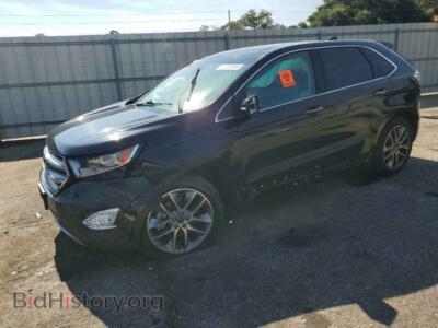2016 Ford EDGE Titanium, черный — VIN 2FMPK3K82GBB77960, Copart