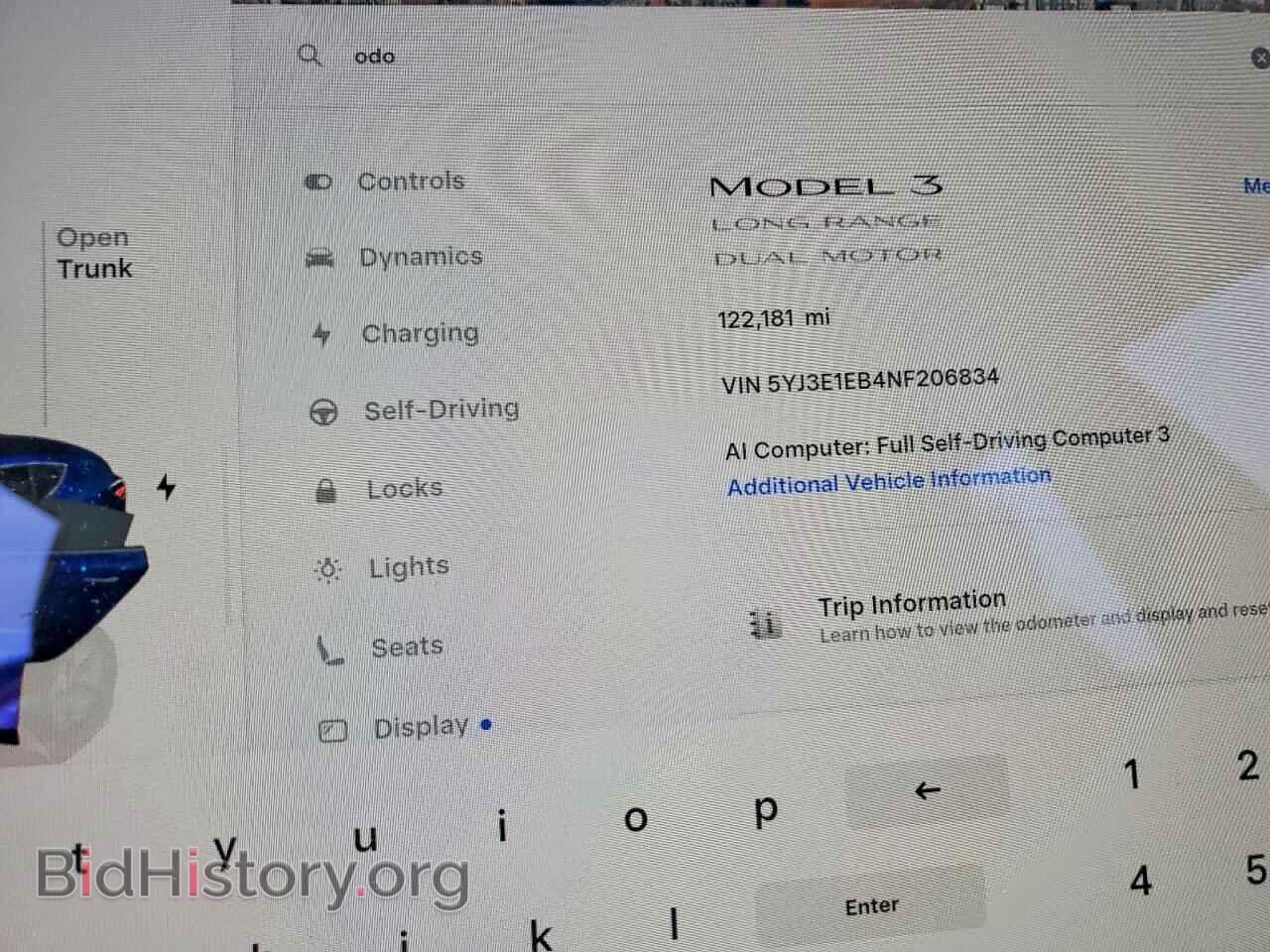 2022 TESLA MODEL 3 - VIN: 5YJ3E1EB4NF206834 - Фото 9