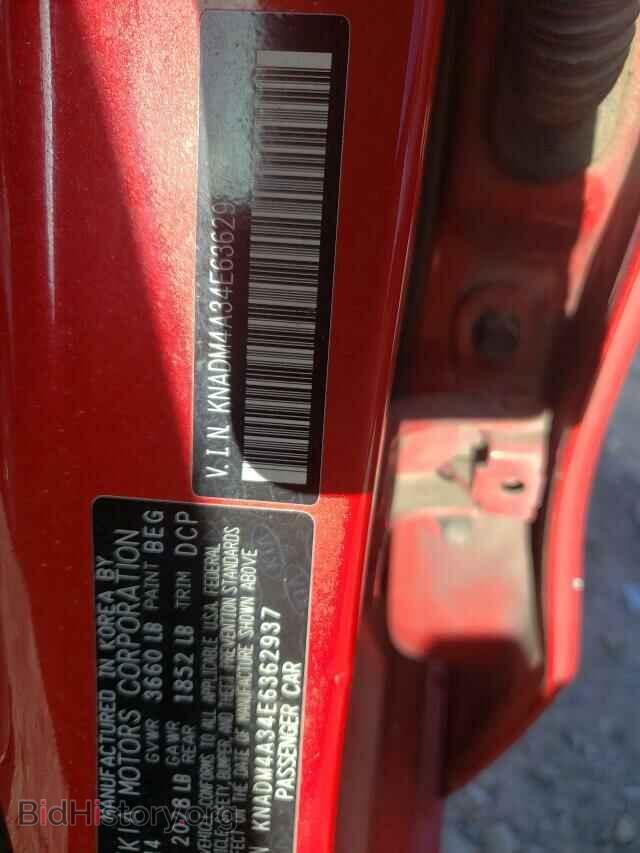 2014 KIA RIO - VIN: KNADM4A34E6362937 - Фото 10