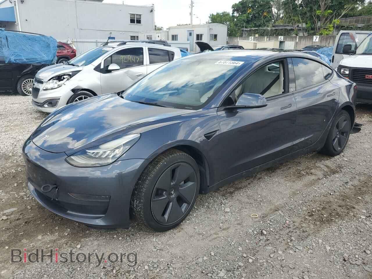 Photo 5YJ3E1EA6NF243892 - TESLA MODEL 3 2022