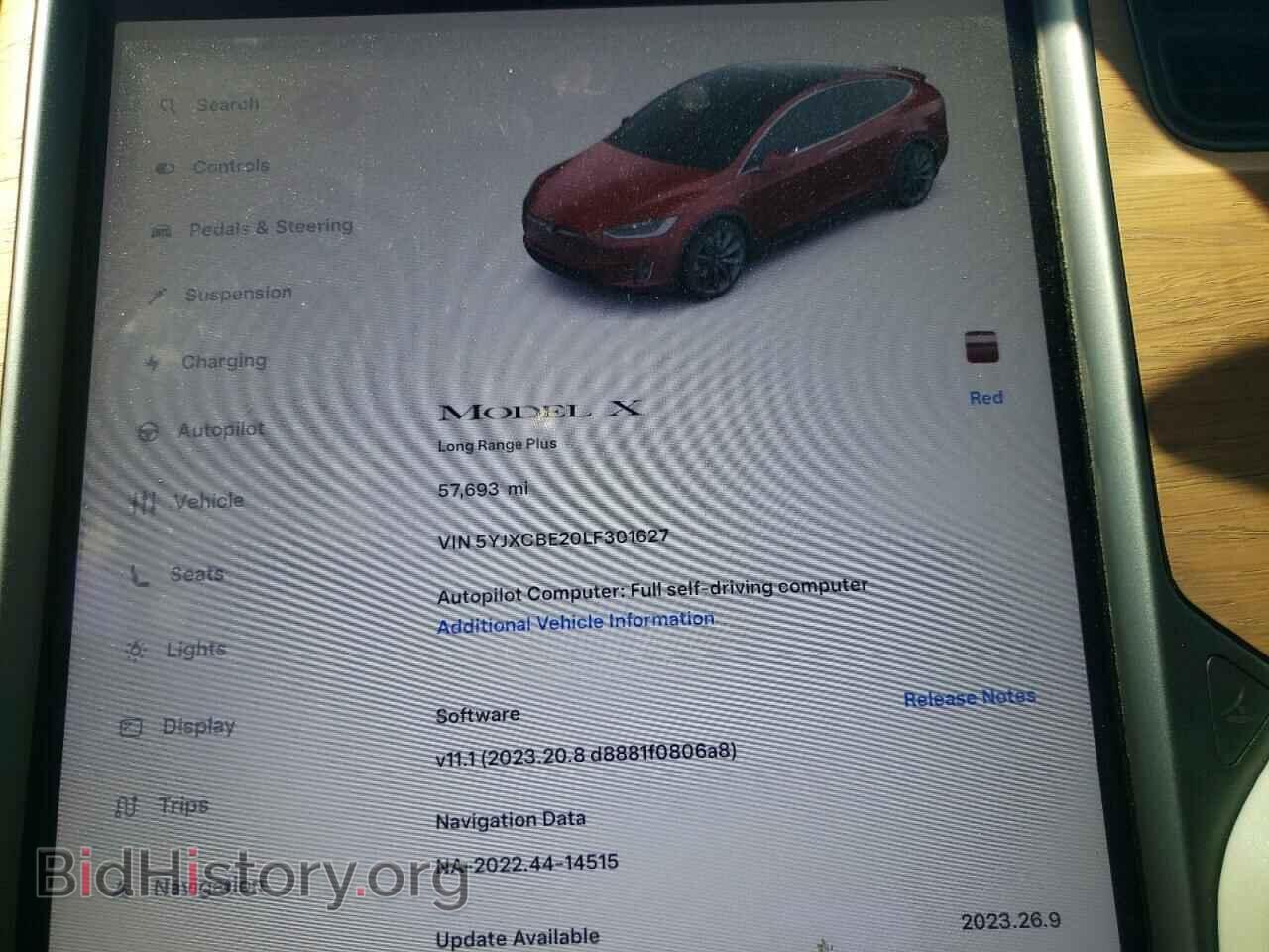 2020 TESLA MODEL X - VIN: 5YJXCBE20LF301627 - Photo 9