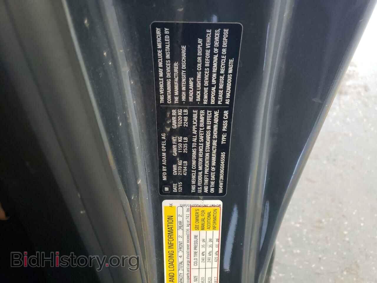 2016 BUICK CASCADA - VIN: W04WT3N59GG045585 - Photo 12