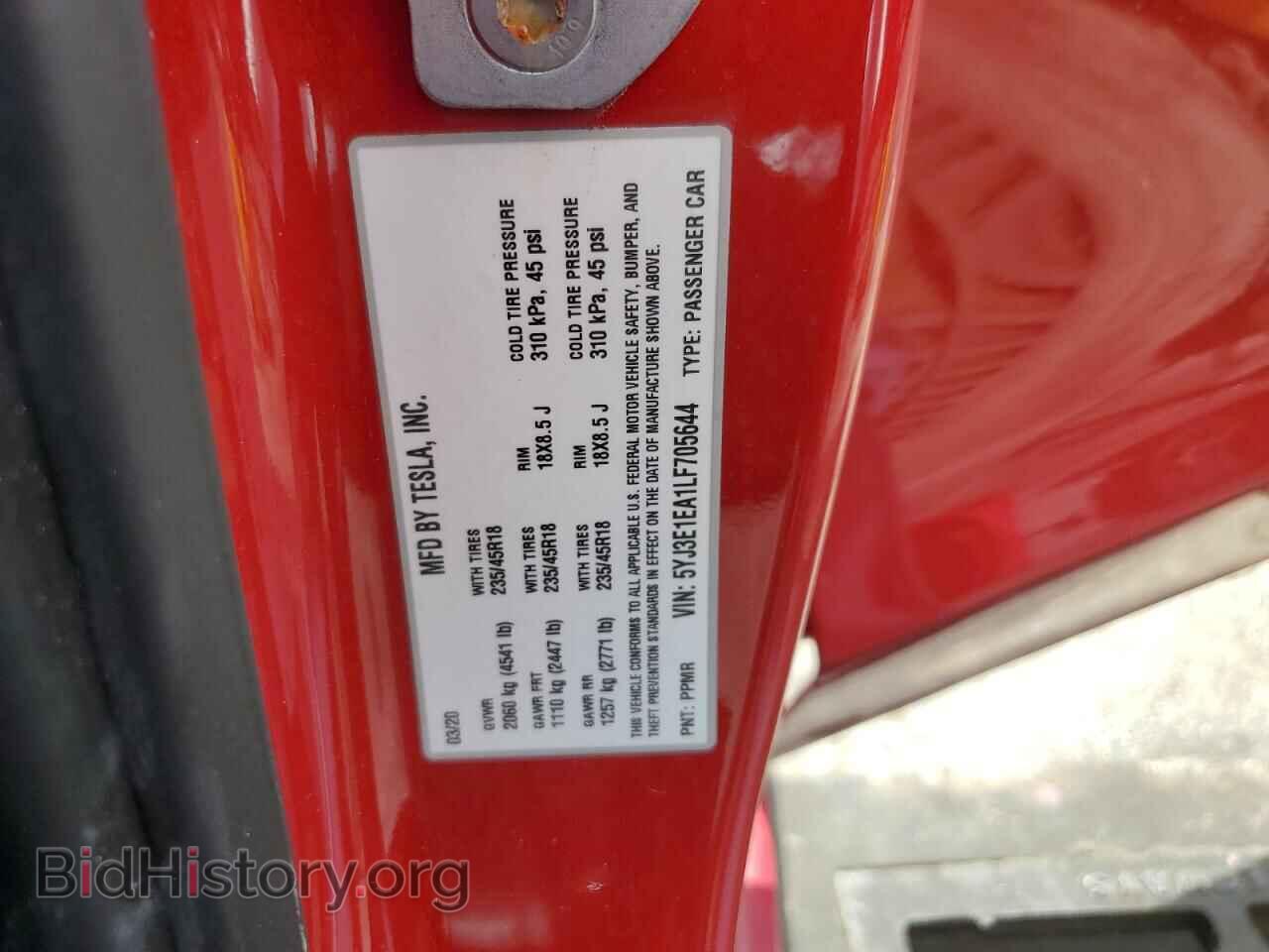 2020 TESLA MODEL 3 - VIN: 5YJ3E1EA1LF705644 - Photo 12
