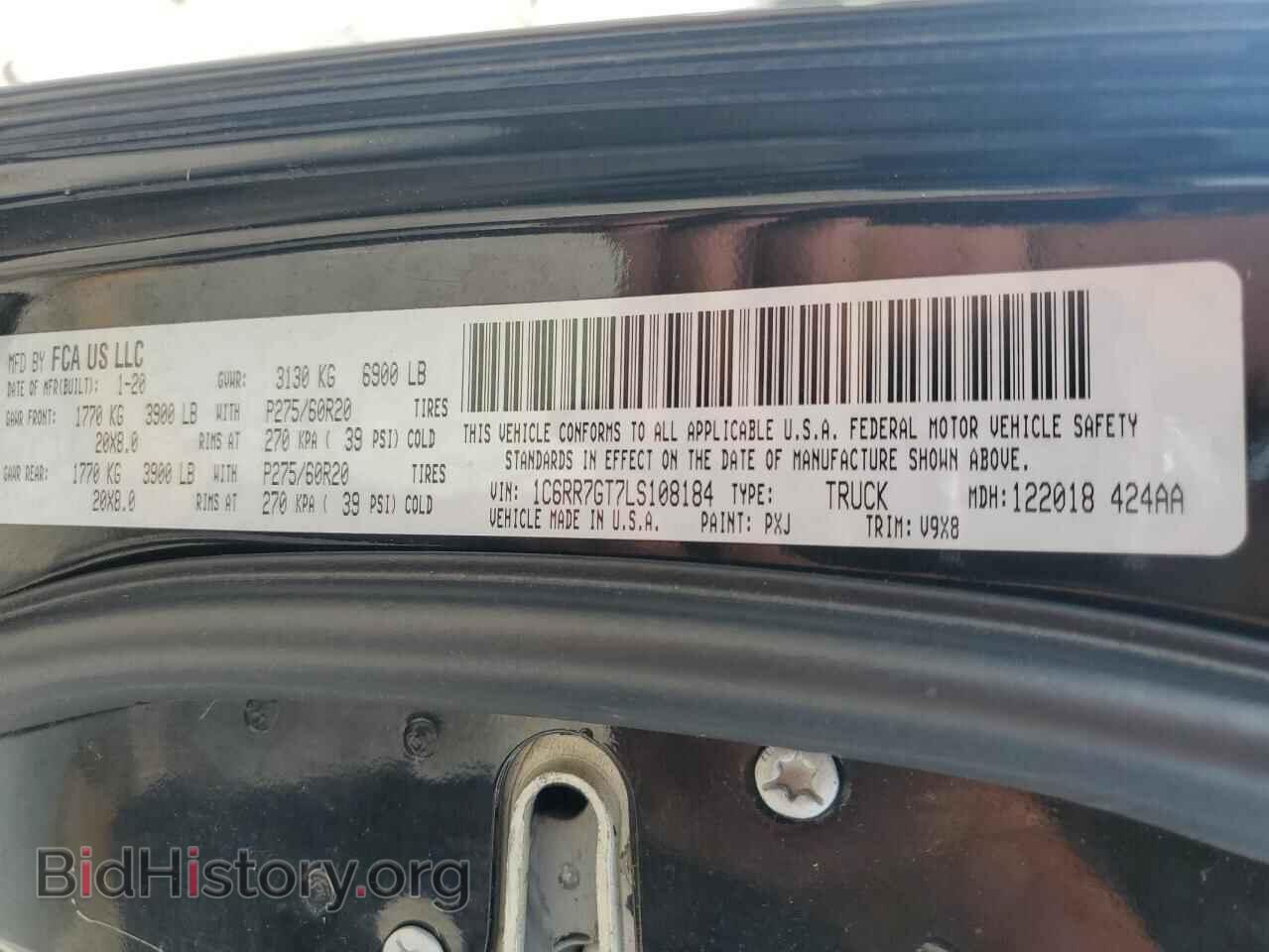 2020 RAM 1500 - VIN: 1C6RR7GT7LS108184 - Photo 12