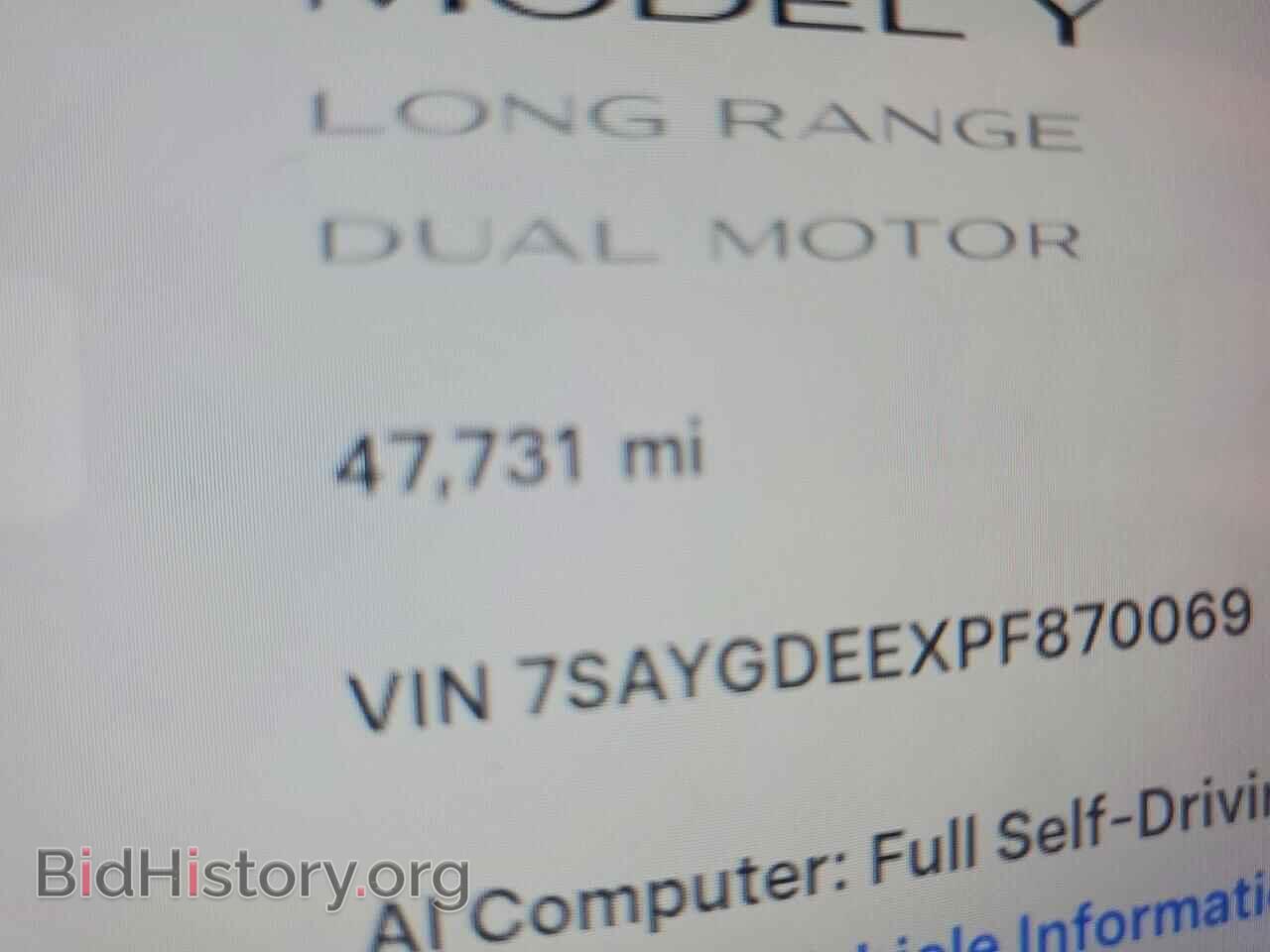 2023 TESLA MODEL Y - VIN: 7SAYGDEEXPF870069 - Photo 9