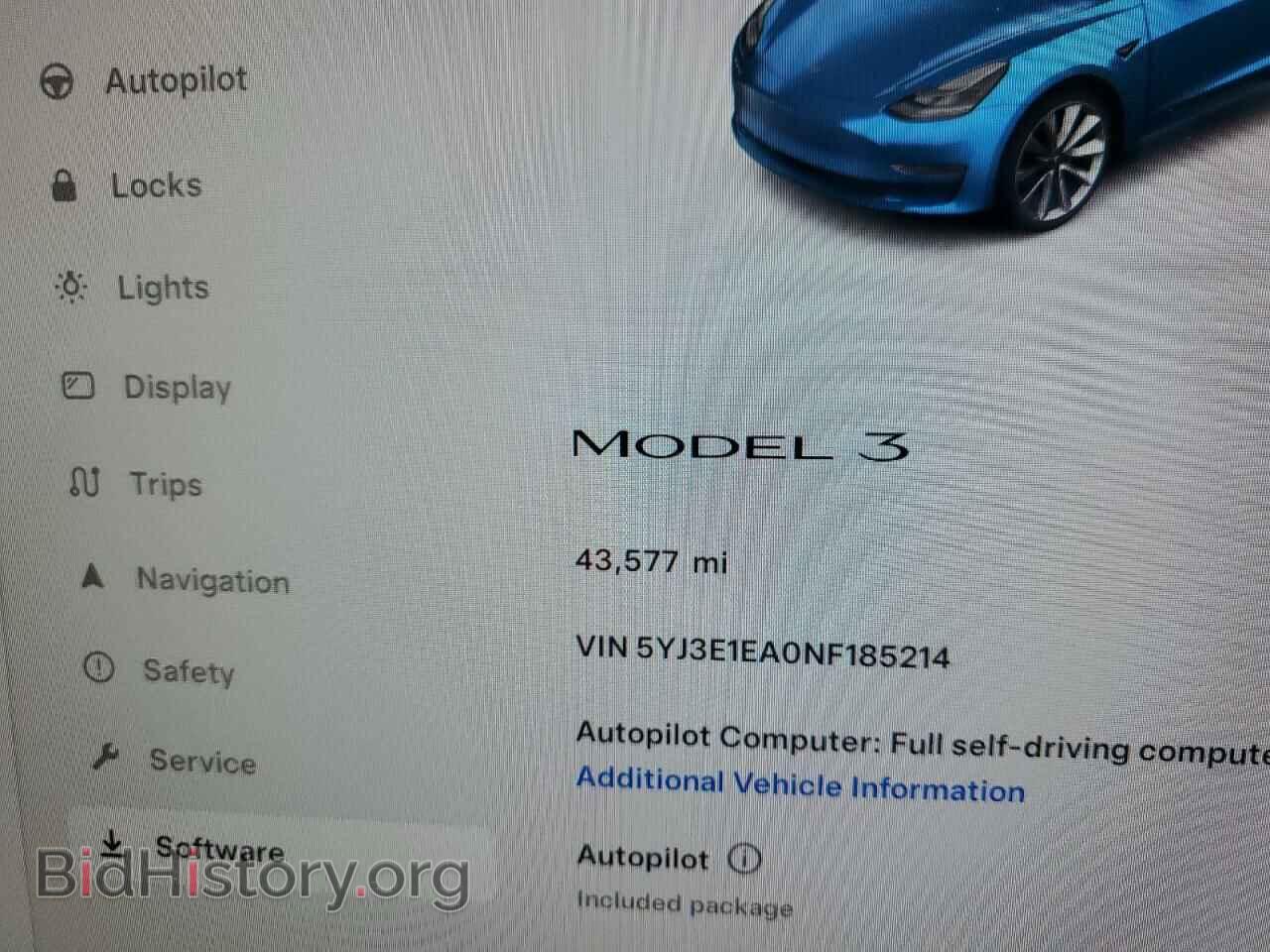 2022 TESLA MODEL 3 - VIN: 5YJ3E1EA0NF185214 - Фото 9