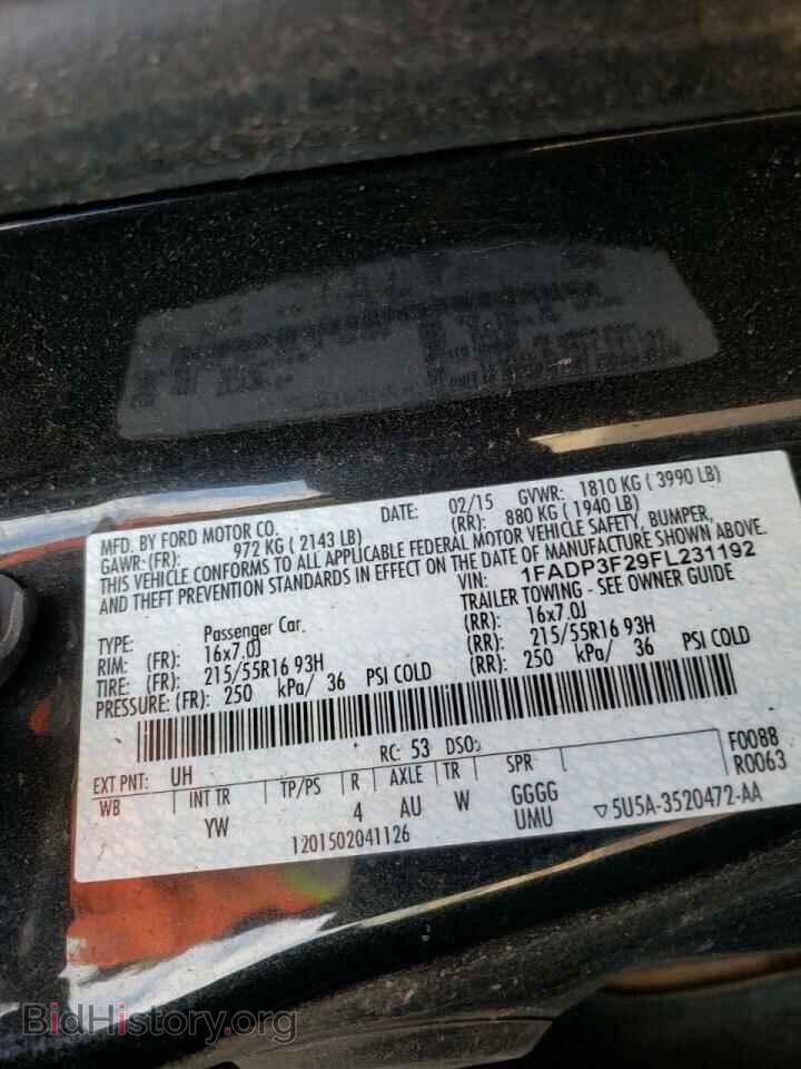 2015 FORD FOCUS - VIN: 1FADP3F29FL231192 - Photo 10
